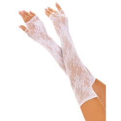 Leg Ave Floral Net Fingerless Glove