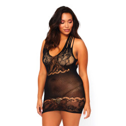 Leg Avenue Floral Lace Opaque Mini 