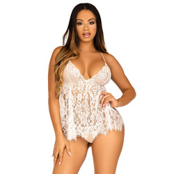 Leg Avenue Lace Babydoll And G Stri