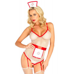 Leg Avenue Nurse Fishnet Costume UK