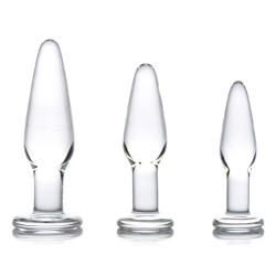XR Dosha 3 Piece Glass Anal Plug Ki