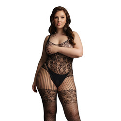 Le Desir Lace and Fishnet Bodystock