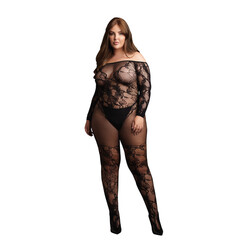 Le Desir Bodystocking With Off Shou