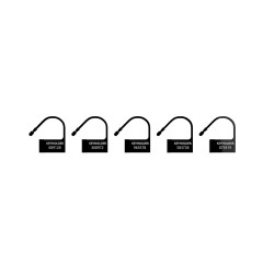 Man Cage Black Spare Locks x5