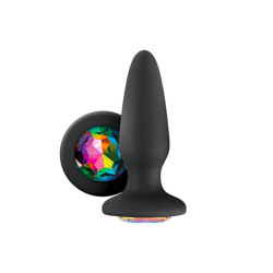 Glams Silicone Rainbow Gem Butt Plu