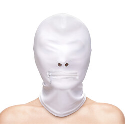 Fetish and Fashion Zipped Mouth Hoo
