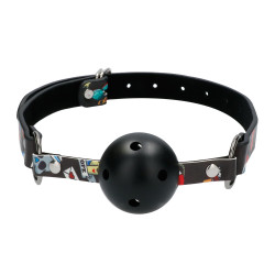 Ouch Breathable Ball Gag With Print