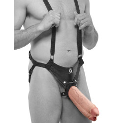 King Cock 11 Inch Flesh Two Cocks O