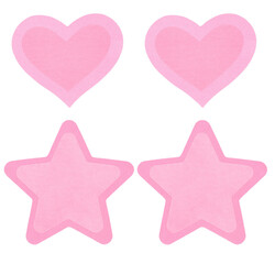 Peekaboo Pasties Hot Pink Glow in t