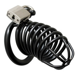 Metal Male Chastity Device With Pad