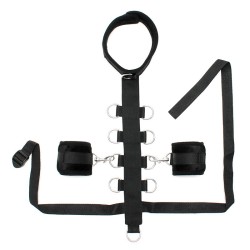 Black Padded Collar With Restraint 