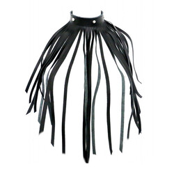 The Red Leather Fringe Necklace Col