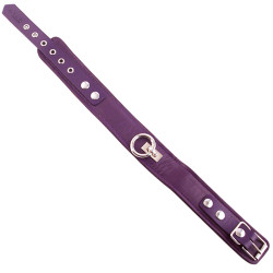 Rouge Garments Plain Purple Leather