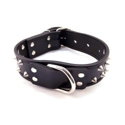 Rouge Garments Black Leather Studde