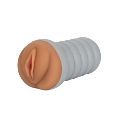 Gripper Ribbed Tight Pussy Brown Ma