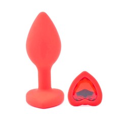 Small Heart Shaped Diamond Base Red