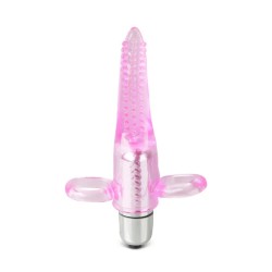 Clear Pink Vibrating Tongue Finger 