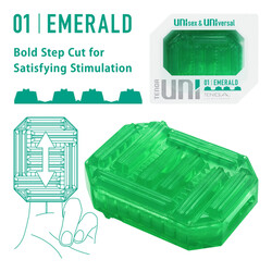 Tenga UNI Emerald Sleeve Masturbato